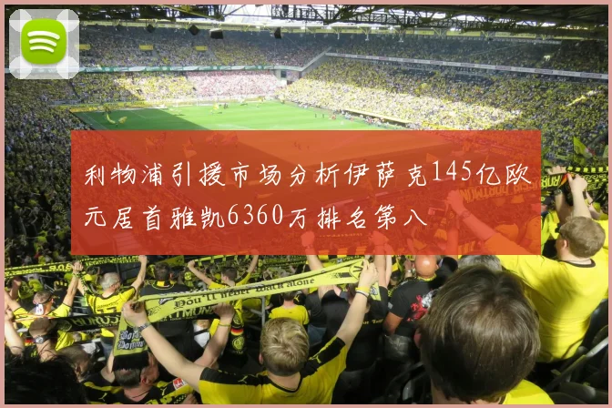 利物浦引援市场分析伊萨克145亿欧元居首雅凯6360万排名第八
